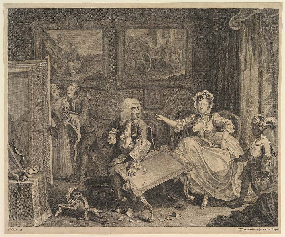 A Harlot's Progress, an etching by William Hogarth
